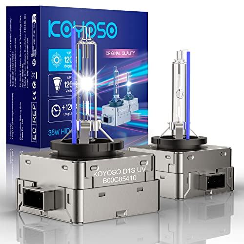 KOYOSO D1S 8000K Xénon 35W Ampoule de HID 66140 66144 85410 85415 Remplacer Kit, Paquet de 2