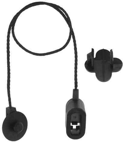 SG Store 1 Set Parcel Shelf String Cord Replacement 2423830 Compatible with Ford Fiesta MK8 Petrol 2017-2021 Rear Parcel Shelf Strap Black