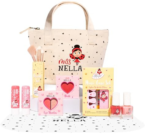 Miss Nella Sonderedition Kinder Make Up und Nagellack Set für kleine Mädchen (Bag Of Wonder, 10, stück)
