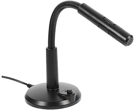 Yardenfun Microfono Usb Scrivania Portatile Per Meeting Streaming Live e Microfono Versatile Indicatore Alimentazione e