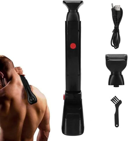 Rasoir De Retter - Retrait De Cheveux, Gras Du Corps Électrique | Outil De Toilettage Avec Poignée Pliante, Tondeuse Du Corps Pour Hommes Et Femmes Ergonomiques Pour Le Dos, La Poitrine Et