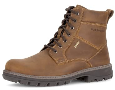 Pius Gabor Botas para hombre, botines, Gore Tex, Extragrip, látex intercambiable, forro de lana, cremallera, tabaco 18, 41 EU