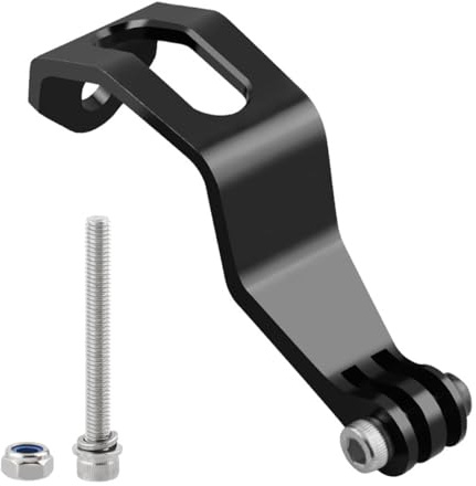 Durlo Bicycle Headlight Bracket Holder Out Front Mount Stand for Folding Bikes Aluminium Cycling Part​ Black
