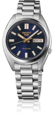 Seiko 5 Sport Automatico, Orologio da Uomo, Quadrante Nero, Cassa Rotonda, SRPL57K1