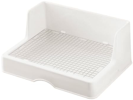 Sharplace Kaninchentoilette mit Gitter, Ecktoilette für Chinchillas, Frettchen, Kleintiere, Meerschweinchen und, Kleines Raster 12 Mm