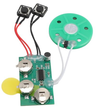 Yctze Aufnehmbare Soundmodul-Grußkarten – 120-Sekunden-Wiedergabe, Batteriebetriebenes Sprachaufzeichnungsmodul, Personalisierte Nachrichten, Spielzeug und Geschenkboxen