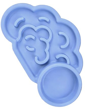 Durabilité, Plats d ' Alimentation en Silicone résistants à la Mastication, en Forme de Nuage, Plats d ' Alimentation pour Animaux de Compagnie, Alimentation Lente, Bol Anti-avalement, récipients