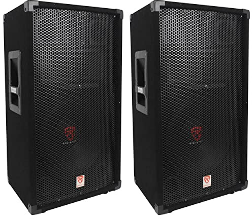 Rockville RSG12 12-Inch 1000 Watt Peak / 500 Watt RMS 8-Ohm 3-Way Passive PA Speaker, High-Power Audio, Durable Build, Wide Dispersion, for DJs and Live Events, 2-Piece
