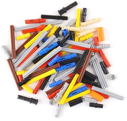 Lego Technic Kleinteile gemischt – 100 Stück Pins Stecker Kreuzstangen Achsen Verbinder - Technic Teile Steine