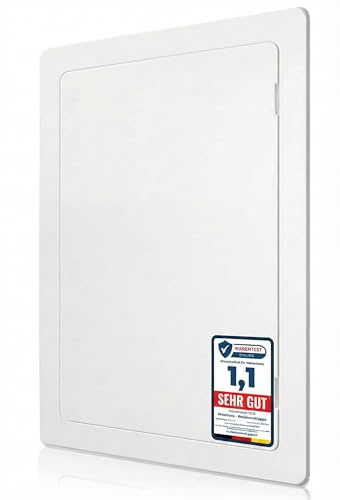 Proxinova Paintable Access Panel 230x150 mm, High-Grade ABS Plastic Panels for Inspection Hatch, Fuse Box Cover Cabinet, Wall and Ceiling, Conceals Wires, Meters, Pipes, Fits Flush to Surfaces