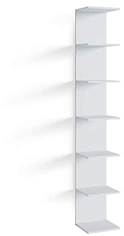 Vicco Wandregal Paolo, hängendes Regal, Weiß, 30 x 190 cm
