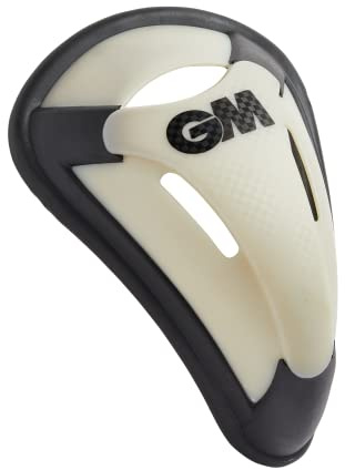 Gunn and Moore GM Cricket skyddande magskydd | professionell spelare | svart/vit | ungdomar | enkel | 5640A107