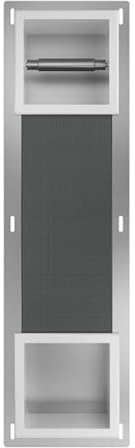 Toilettenpapieraufbewahrung Unterputz Wandnische Wall Box Paper 2 Weiß Badezimmer Klopapierhalter