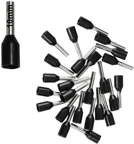 Embouts de câble (25, noir, 1,5 mm² - 10 mm)