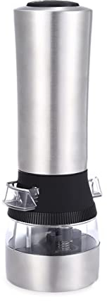 Spice Grinder Chili Mill Stainless Steel Seasoning Chili Mill Premium Salt Sandpaper Herb Grinder Kitchen Accessories 2 in 1 (8.4 Inches) Salt and Pepper Shakers