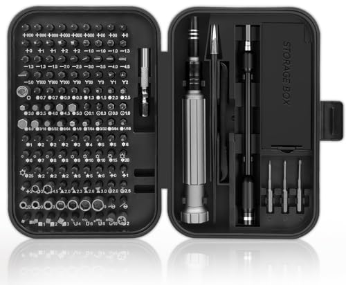 Feinmechaniker Schraubendreher Set 150 In 1 Screwdriver Set Feinwerkzeug Set Magnetischer Mini Schraubenzieher Set für Laptop, Tablet, Uhr, Kamera, Brille