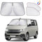 ZATOOTO Car Windscreen Sun Shade Compatible with VW T5 T6, 3 Pieces Car Sun Visor Windscreen Cover, Internal Blackout Privacy, Sun Protection, Foldable