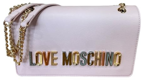 Love Moschino Borsa con Tracolla Regolabile Donna JC4302PP0IKN0601 Rosa Cipria - cm. 25x15x8