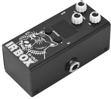 Btuty Gitarren-IR-Box-Effektpedal mit IR-Kabine, Impulsreaktionskabinetten, Lautsprecher-Simulator, XLR-Ausgangsanschluss, DC 9 V, 6,35 mm Eingang/Ausgangsschnittstelle, E-Gitarren-Effektor für