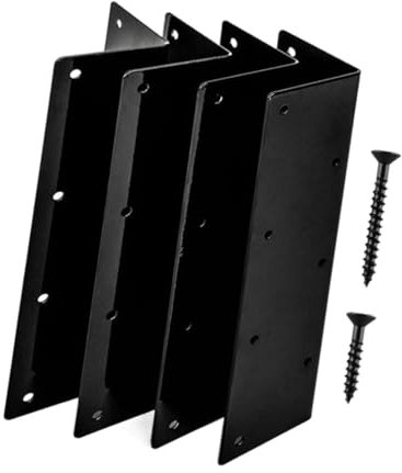 HGZLQKD Raised Garden Bed Corner Brackets Raised Bed Corners Connector for Garden 11 inch Height 0.9 Inches Short Screws Accessories, 4 Piece