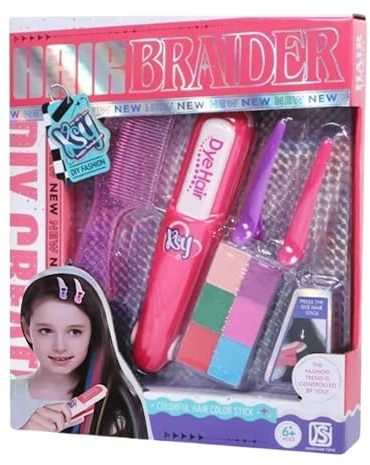 Gesso per capelli per bambini, set di tinture per capelli,Set colorazione temporanea per capelli Gioca con il gesso per capelli | Trucco per capelli simulato con giocattoli multicolori sicuri per bamb