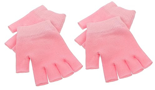 IWOWHERO 2 Paar Handschuhe Fingerlose Feuchtigkeitshandschuhe Für Die Handpflege Beauty-gel Feuchtigkeitshandschuhe Für Den Weichen Leichten Einsatz Über Nacht Oder Bei Der Arbeit