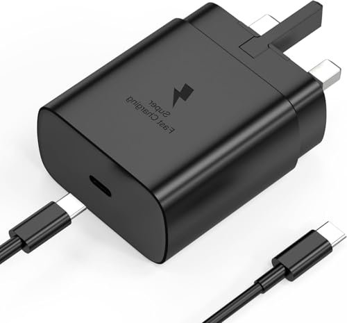 45W Super Fast Charger 2.0 for Samsung,USB Type C Charging Cable and Plug Charge for Galaxy S25/S24 Ultra/S24+/S23 Ultra/S23+/S22 Ultra /S22/S20/C55/A25/A26/A16/A15/A36/F55/A56/M55/M56/Tab A9 S9 S8 S7