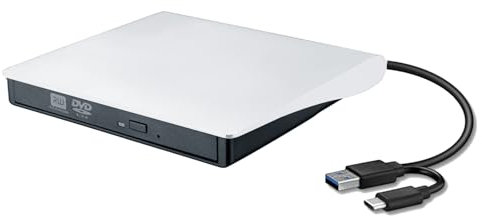 zuousxbs Optical Drives With USB3.0 And USB C External Writer Player For Desktop Window XP/7/8/10