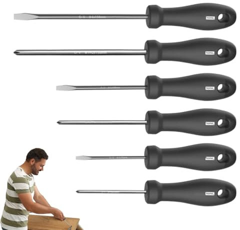 Liakyunf Set di 6 cacciaviti per orologi, antiscivolo, ergonomici, per elettronica, occhiali, computer, telefono
