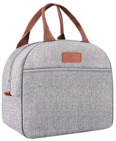 Isolierte Lunch-Tasche für Männer und Frauen, Kühltasche für Jungen, Kleine Lebensmittelaufbewahrung, Wasserdichte Tragbare Bento-Box für Büro, Schule, Arbeit, Picknick oder Outdoor-Reisen