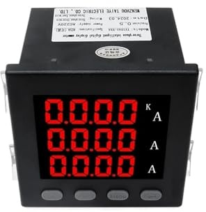 Pantalla Digital LED, medidor de Panel de 96x96mm, amperímetro trifásico con transformador de corriente, 50A, 100A, 150A, 200A, AC220V(Meter with 50A CT)