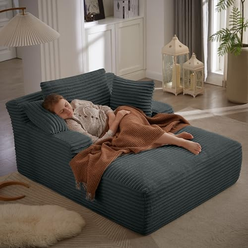 KEIKI 66 Oversized Lounge Chair, Ready-to-Use Modern Sofa Bed Style Chaise for Home Office Work, Reading Corners & All-Day Productivity, Plush Supportive Design for Relaxed Sitting & Lounging