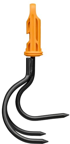 Fiskars OneClick Grubber, Aufsatz zum Lockern und Belüften | Müheloses Wechseln mit nur einem Klick, Gehärtete Kohlenstoffstahlklinge, Schwarz/Orange, 1080686