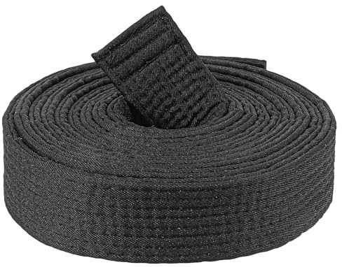Classicseali Black Belt Karate,110 In Black Belt Martial Arts, Durable Karate Belts, Double-Layered Cotton Core, for Martial Arts Judo Karates Taekwondo Wrestling