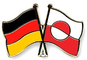 Deutschland-Grönland Freundschafts Pin - Anstecker