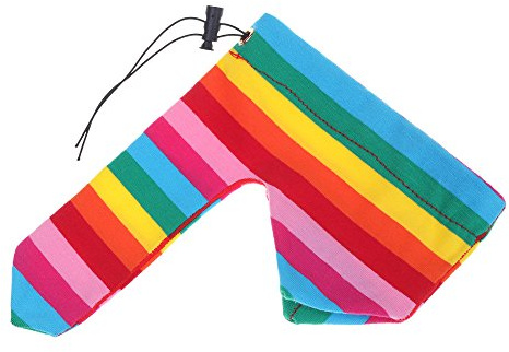 EROSPA® Penis-Hoden Beutel mit Zugband - Penishülle Sleeve - String Slip - Regenbogen - für Herren/Männer/Gay