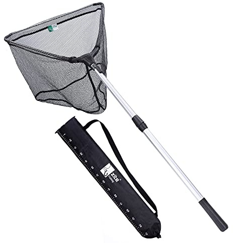 Zite Fishing Teleskop Kescher Angeln 160cm & 210cm I Kescher gummiert I | Angel Unterfangkescher Angelkescher gummiert Käscher Angeln Teleskopkescher Angel-Kescher, Karpfenkescher, Raubfisch-Kescher