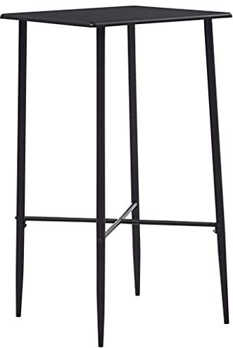 Bartafel 60x60x111 cm MDF zwart