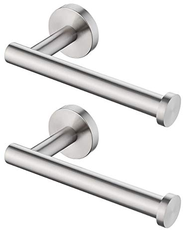 KES Toilettenpapierhalter Edelstahl SUS304, 2 Stücke Klopapierhalter Toilettenpapier Halter Klorollenhalter WC Papierrollenhalter Gebürstet, A2175S12-2-P2