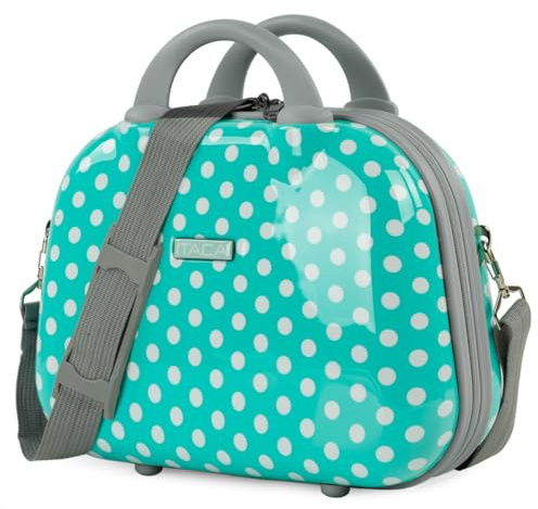 Hartschale Kosmetikkoffer jugendlich. Kulturtasche aus Polykarbonat. Spiege