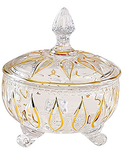 RAN-Sucriers Bol à sucre en verre clair avec couvercle clair, 33,8 oz / 1000 ml de gros pots condiment d'assaisonnement, bidon de sel de sucre pour la cuisine à la maison