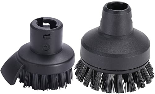 Chuancheng Lot de 2 grandes brosses rondes pour nettoyeur vapeur Karcher SC1 SC2 SC3 SC4 SC5 SC7