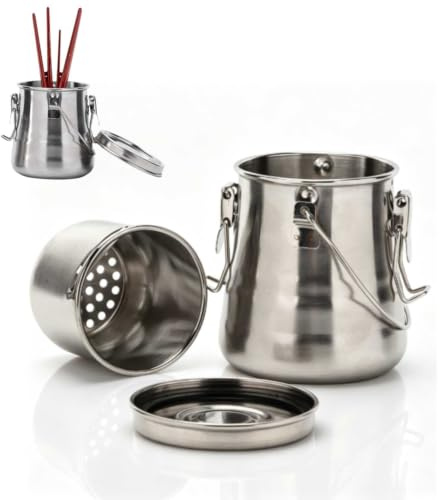 Beufee Edelstahl-Bürstenwaschanlage Set, Ölbürstenreiniger Jar Pinsel Unterlegscheibe für Ölgemälde Pinsel Unterlegscheibe mit Deckel und Filter Pinsel Reiniger Farbe Pinsel Reiniger Cup für Malerei