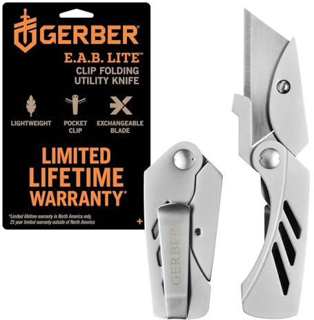 Gerber Brytbladskniv, EAB Utility Lite, Fällbar, Bladlängd: 3,8 cm