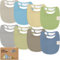 Baby Lätzchen für Jungen & Mädchen - 8er-Pack Bio Baumwolle Lätzchen zum Zahnen - Lätzchen Baby Mädchen & Junge - Lätzchen groß für Säugling, Kleinkind (Icelandic)