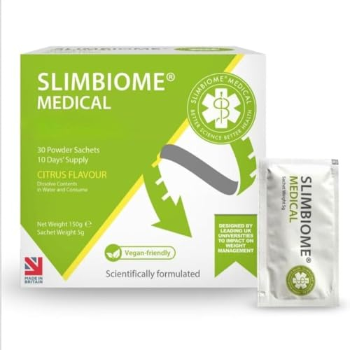 Slimbiome - 30 Sachets Prebiotic Nutritional Supplement for Vegan Gut Health and Weight Management - Digestive Support with Prebiotics and Appetite Suppressant