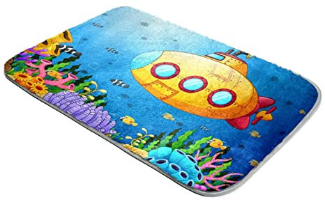Shag Teppich Ultra Soft Plüsch Teppiche Kunstfell Teppiche U-Boot Unterwasser