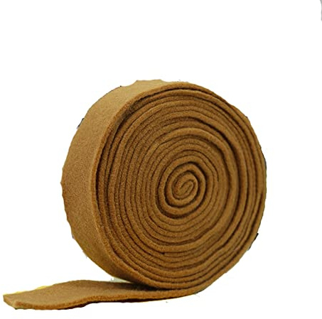 Yurosiay 5m×5cm Filzband Bastelfilz Band Filz Geschenkband Schleifenband Topfband Filz Stoff Basteln DIY Filzband Bastelfilz für Weihnachten Hochzeit Dekoration DIY Basteln Patchwork Khaki