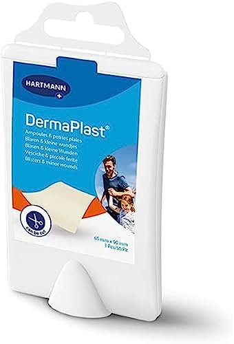 DermaPlast vesciche e piccole ferite ritagliabile, cerotti monouso, idrocolloidale, 3 unità, 65 x 90 mm