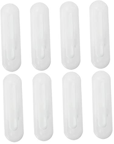 jojofuny 8pcs White Curtain Rope Cleat Hooks Wall-Mount Self-Adhesive Blind Rope Cord Cleats Window Cord Holder for Curtain Control and Management